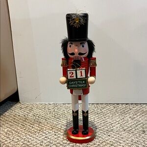 Red and Black Nutcracker Soldier Figurine